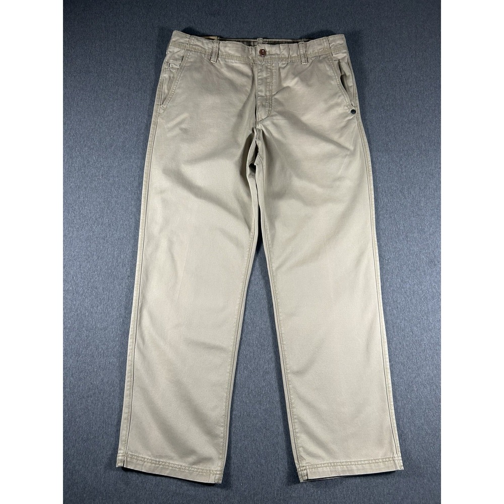 NWT Timberland Men's‎ Straight Fit Cotton Chino Pants Khaki 36x32